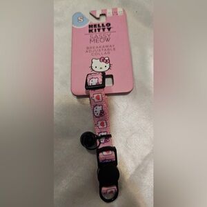 Sassy Meow Hello Kitty Pink Hearts Cat Collar (S)